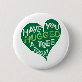 Green Heart (Hug a Tree) 2 Inch Round Button