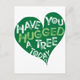 Green Heart (Hug a Tree) Postcard