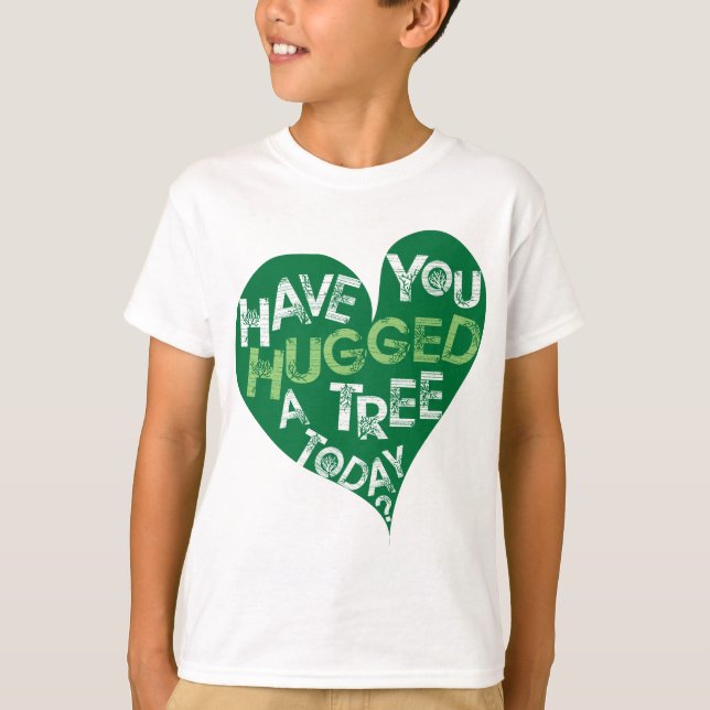 Green Heart (Hug a Tree) T-Shirt (Front)