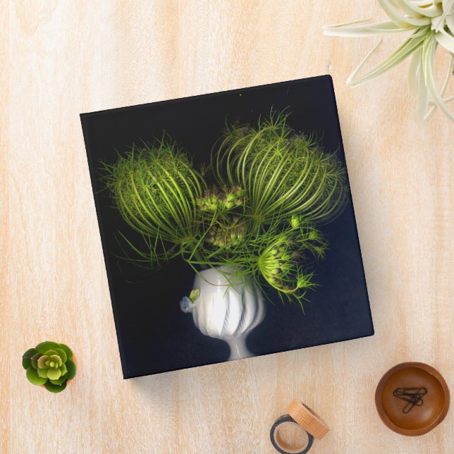 Green heart in black binder (In Situ)