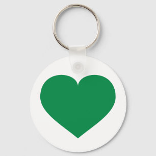 Green Heart Keychain