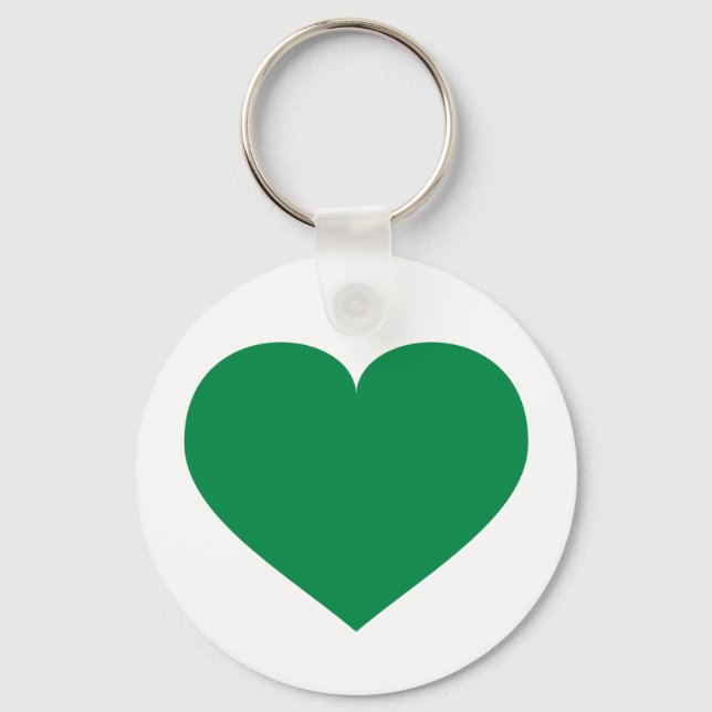 Green Heart Keychain (Front)