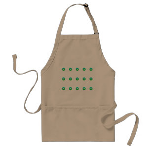 Green heart motif Apron