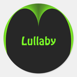 Green Heart Personalized Name Sticker