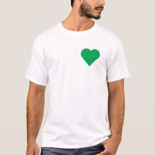 Green heart t-shirt