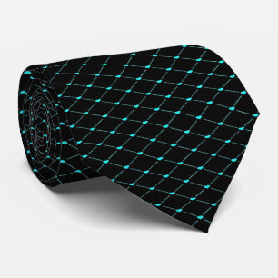 Green hearts on black tie
