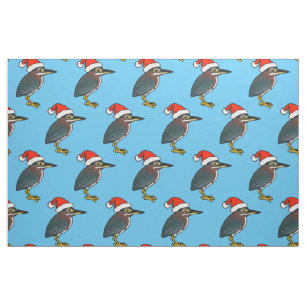 Green Heron Santa Fabric