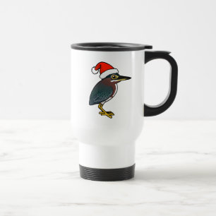 Green Heron Santa Travel Mug