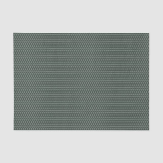 Green Hexagon Pattern Tissue Paper (Front)