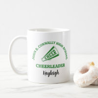 Green High School Cheerleader Personalized