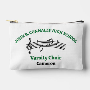 Green High School Choir Personalized Accessory Pouch