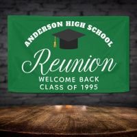 Green High School Reunion Custom Welcome