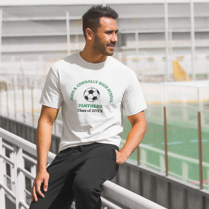 Green High School Soccer Team Personalized T-Shirt