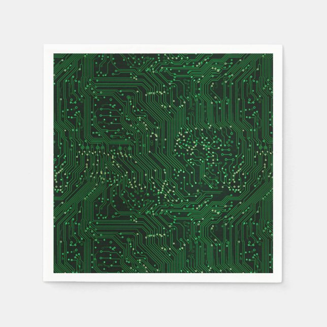 Green high tech chip technologies napkin (Front)