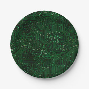 Green high tech chip technologies paper plate