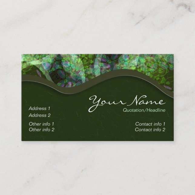 Green Hills Business Card (Front)