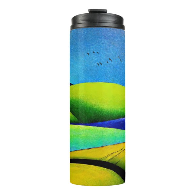 Green Hills Landscape Thermal Tumbler (Front)
