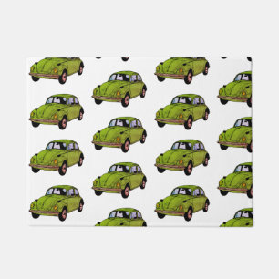 Green Hippie Car Door Mat