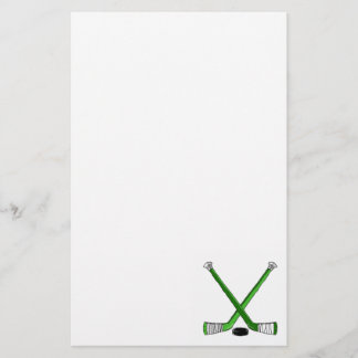 Green Hockey Stationery