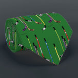 Green Hockey Sticks Tie<br><div class="desc">Green Hockey Sticks tie. Sticks,  twigs or lumber whatever you choose to call them. They come in different curves,  colors and stiffness. They are one of the keys to your dangle,  deke and sauce. Hockey sticks are a part of our style.</div>