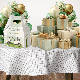 Green Hole in One Boy First Birthday Favor Box
