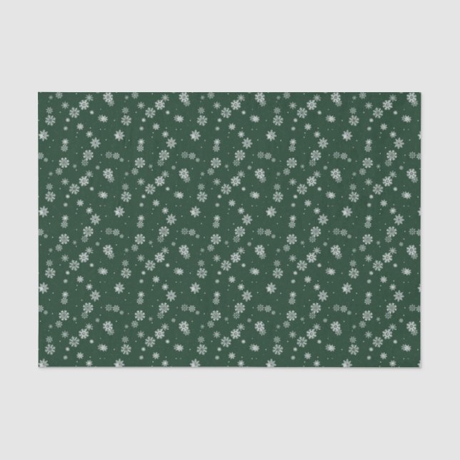 Green Holiday Tissue Paper (Front)