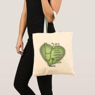 Green Home Health Care Nurse nom personnalisé sac 