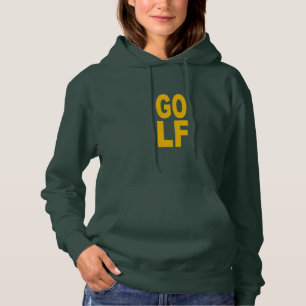 Green Hooded Sweat Foret Woman DESIGN GOLF Hoodie