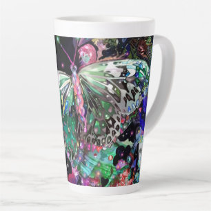 Green Hope Butterfly Latte Mug