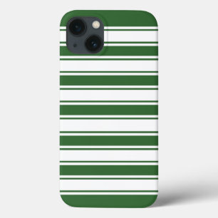 Green Horizontal Stripe iPhone 13 Case