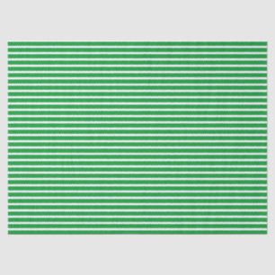 Green Horizontal Stripes Tissue Paper