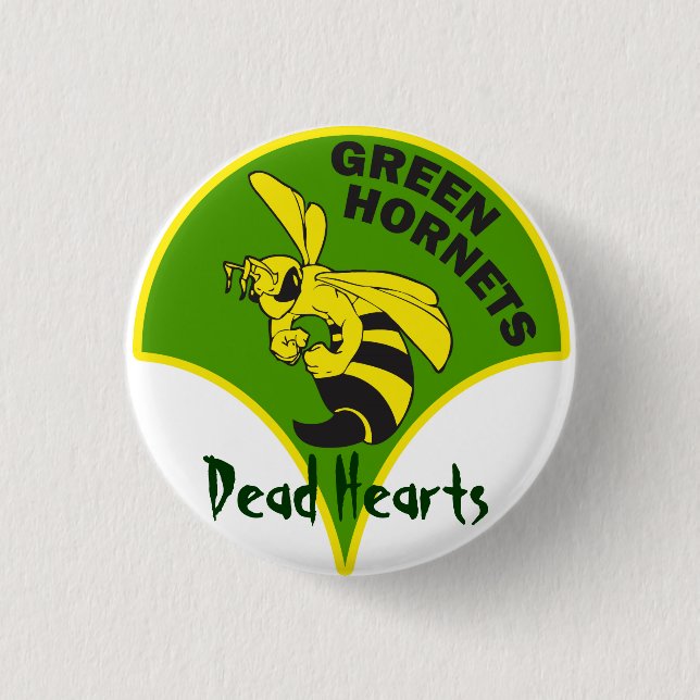 Green Hornets - Dead Hearts Novels 1 Inch Round Button (Front)