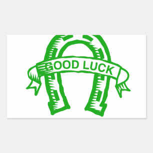 Green horseshoe St. Patrick day Sticker