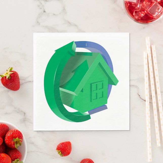 Green House And Arrows Napkin (Creator Uploaded)