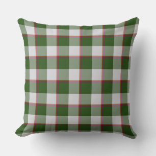 Green House and Mischka Gray Plaid Throw Pillow