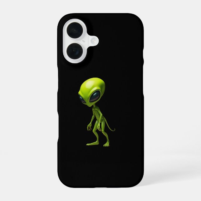 Green humanoid iPhone 16 case (Back)