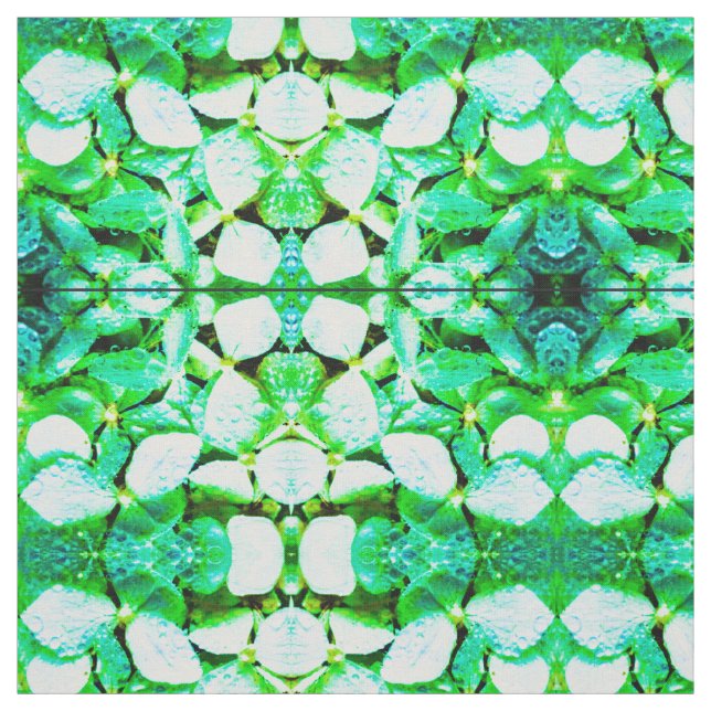 Green Hydrangea Fabric (Swatch)