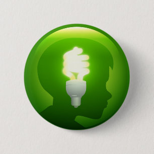 Green Idea 2 Inch Round Button