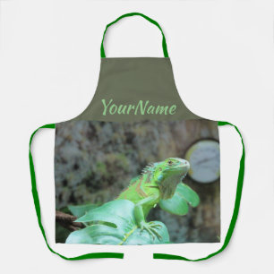 Green iguana apron