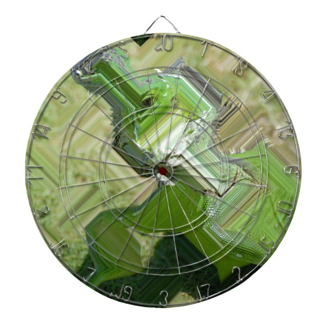 Green Iguana Dartboard (Front)