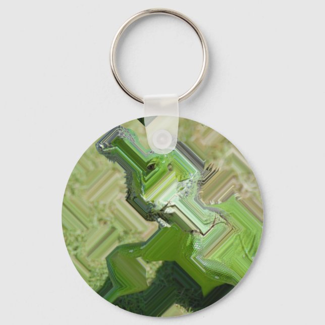 Green Iguana Keychain (Front)
