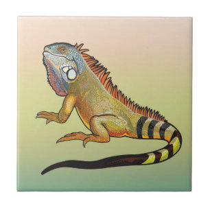 green iguana tile