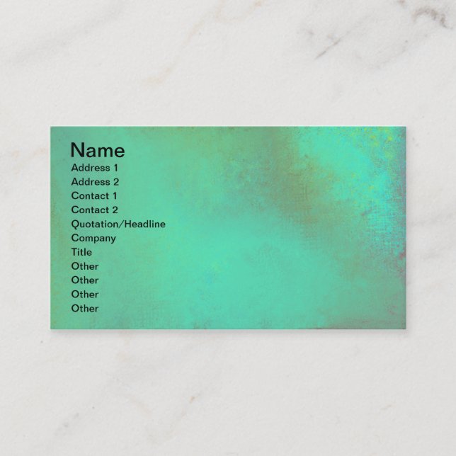 Green Impression Business Card (Front)