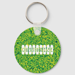Green Impressionism -Template Keychain