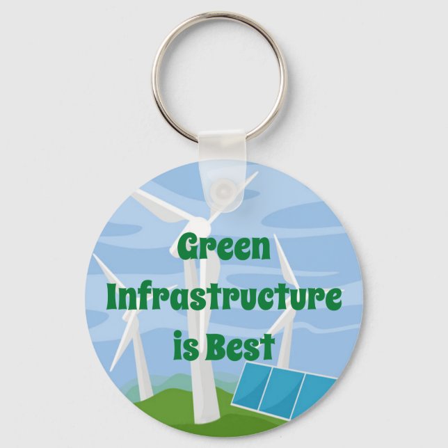 Green Infrastructure is Best Keychain (Front)