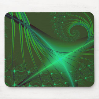 Green Interrumpted Mouse Pad
