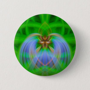 Green Intricacy 2 Inch Round Button