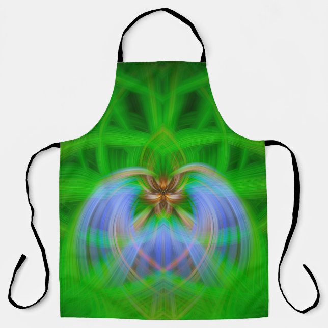 Green Intricacy  Apron (Front)