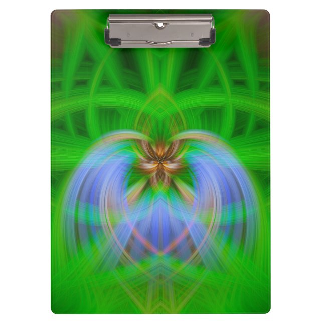 Green Intricacy  Clipboard (Front)