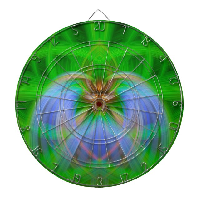 Green Intricacy  Dartboard (Front)